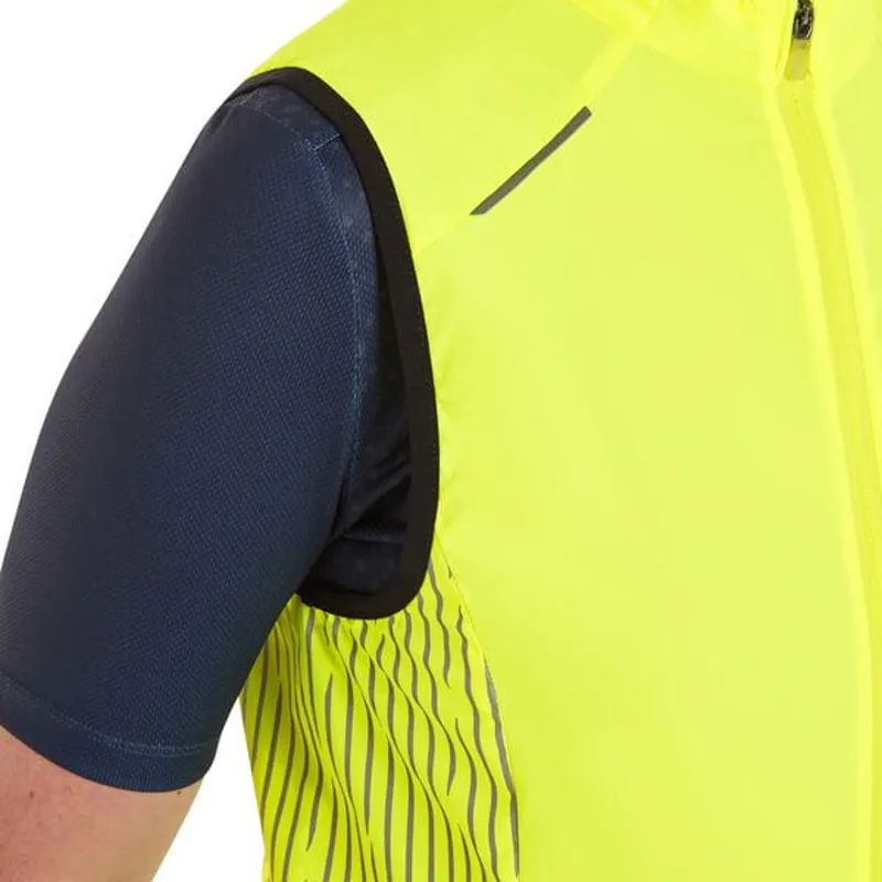 Madison Stellar Reflective Windproof Women's Gilet in Yellow-3